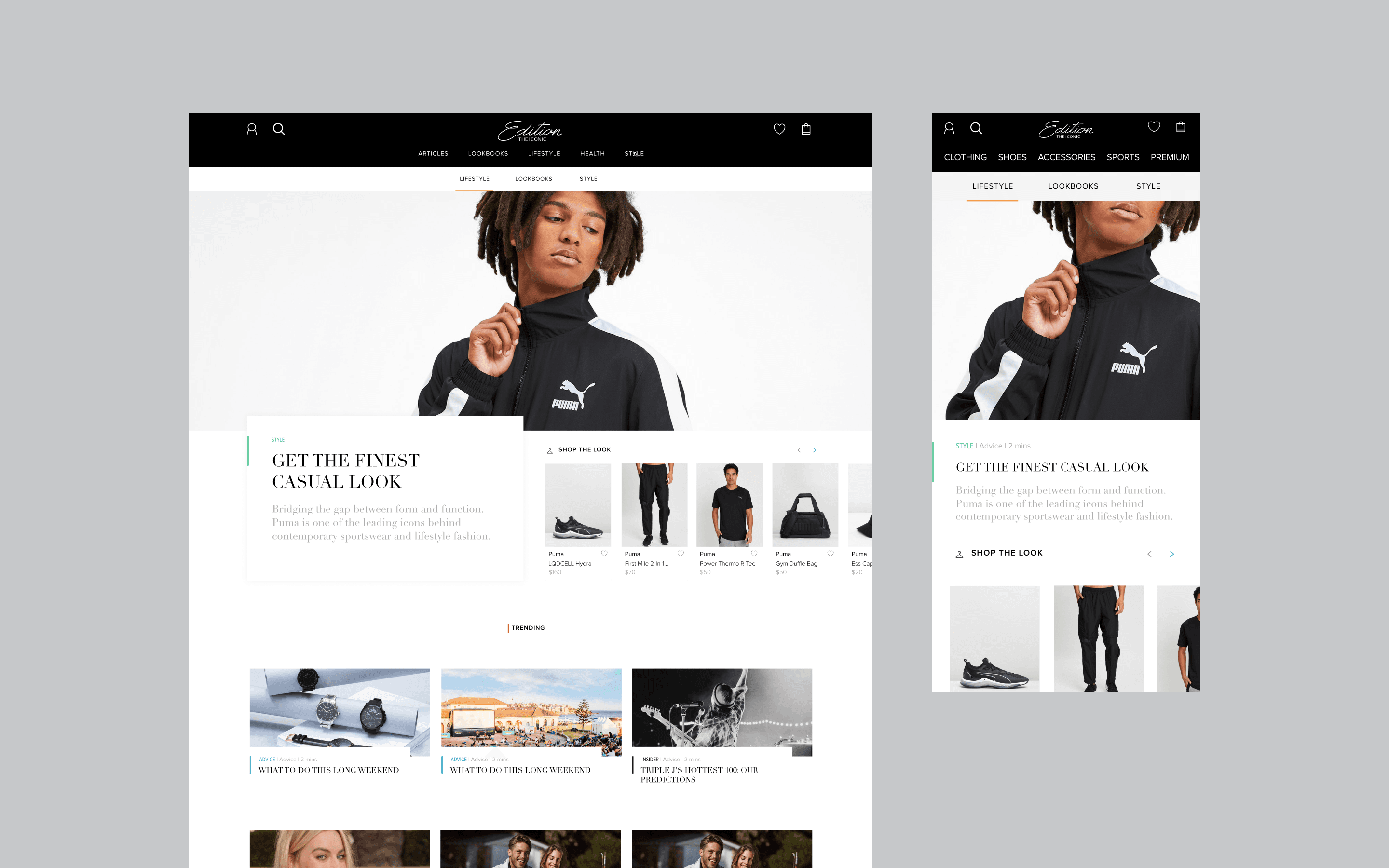 Brand partnership page
